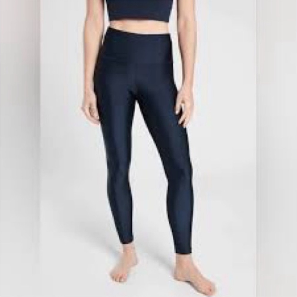 NWOT: Athleta shine navy High-Waisted Leggings size small petite